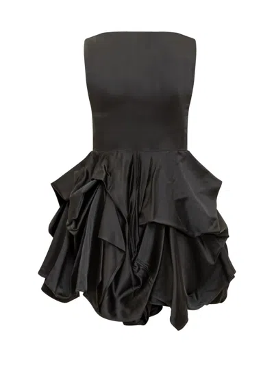 Jw Anderson Peplum Mini Dress In Black