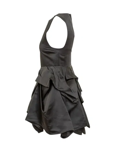 Jw Anderson Peplum Mini Dress In Black