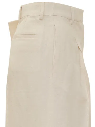 Jw Anderson Side Logo Panel Pants In Beige