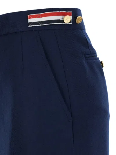 Thom Browne Midi Pencil Skirt In Blue