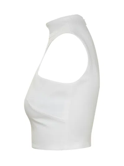Monot Top Circle Cut-out In White