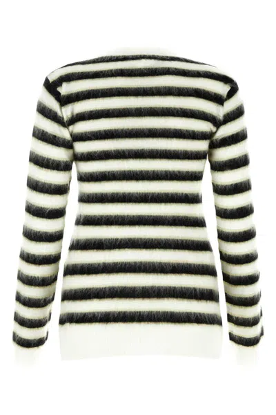 Marni Striped Crewneck Pullover In Stripped