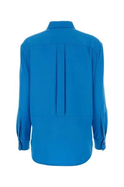 Alexander Mcqueen Chemise En Laine In Lapisblue
