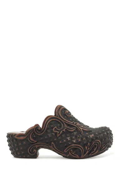 Y/project Brown Melissa Edition Court Clogs In Brown
