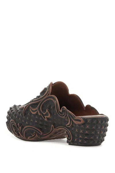 Y/project Brown Melissa Edition Court Clogs In Brown