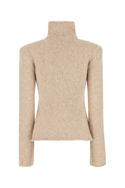 Magda Butrym Beige Alpaca Blend Sweater In Beige