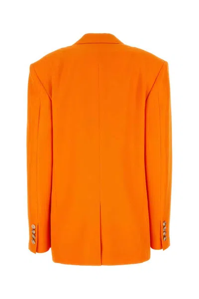 Stella Mccartney Oversized Single-breasted Blazer In Orange