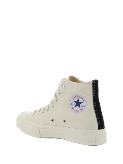 Comme Des Garçons Play X Converse Comme Des Garcons Play X Converse Sneakers In White