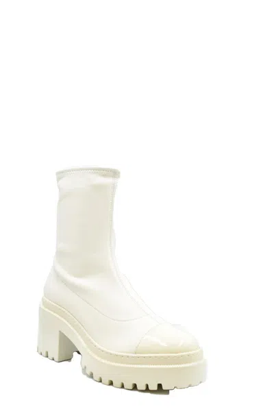 Giuseppe Zanotti Multicolor Leather Ankle Boots With Block Heel In Neutral