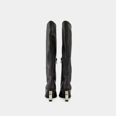 Courrèges Circle Boots - Courreges - Synthetic Leather - Black In Black