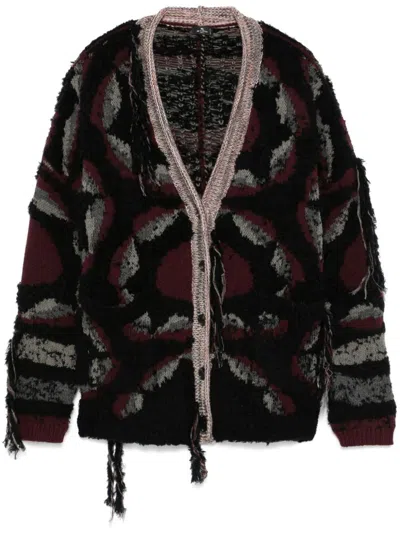 Shop Etro Cardigan Oversize In Multicolour