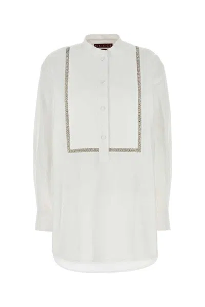 Gucci Cotton Poplin Shirt In White