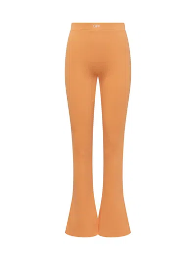 Off-white Sleek Split Pants In Orange