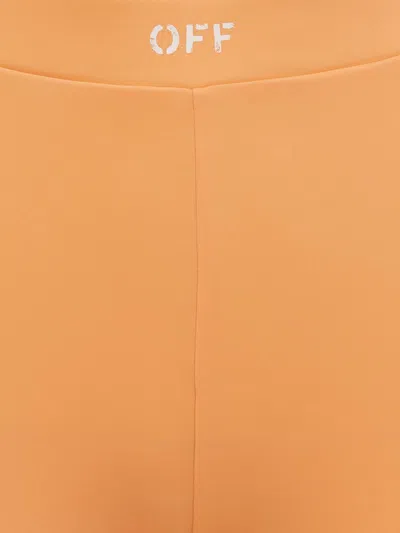 Off-white Sleek Split Pants In Orange