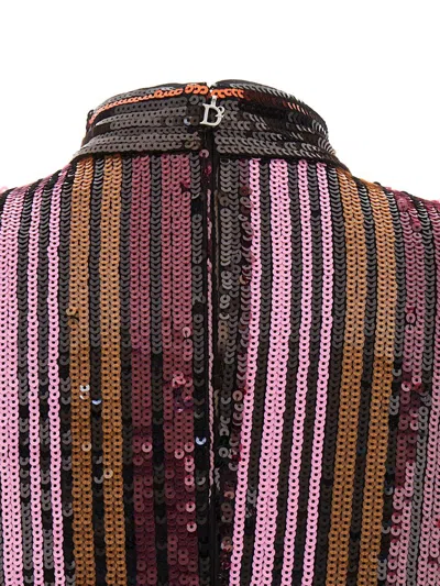 Dsquared2 Disco Queen Sequin-embellished Minidress In Multicolor