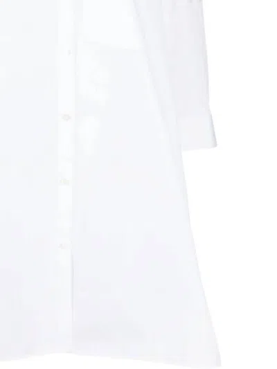 Jil Sander A-line Shirt Dress In White