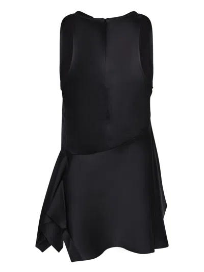 Jw Anderson J.w. Anderson Black Satin Top In Black