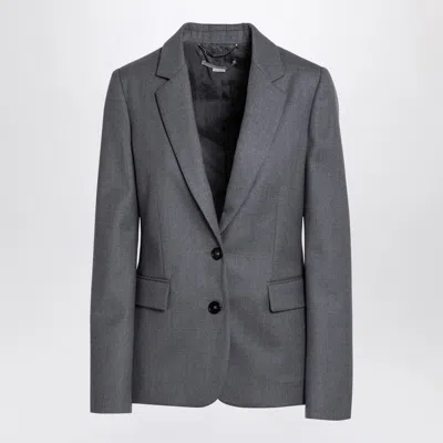 Stella Mccartney Stella Mc Cartney Grey Single Breasted Jacket In Wool In Grey