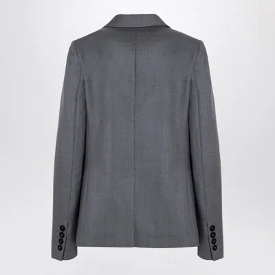 Stella Mccartney Stella Mc Cartney Grey Single Breasted Jacket In Wool In Grey