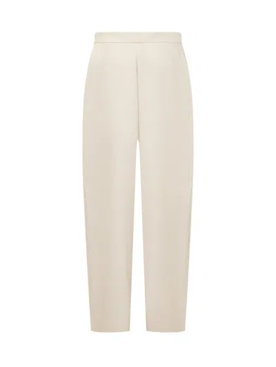 Ami Alexandre Mattiussi Pantalon Large A Pans Tons Neutres Pour Femme In Beige