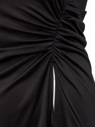 Givenchy 4g Mesh Draped Top In Black