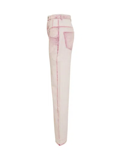 Isabel Marant Oliviani High-rise Cropped Jeans In Pink