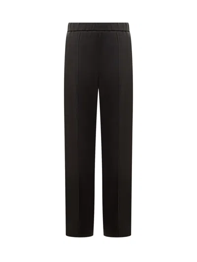 Jil Sander Black Wool Pants In Black