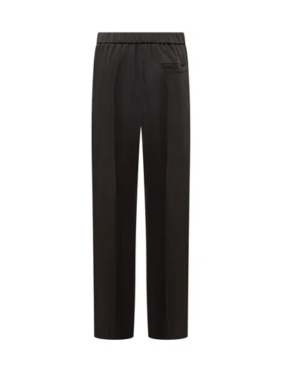 Jil Sander Black Wool Pants In Black