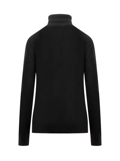 Jil Sander Ls Hn Sweater In Black