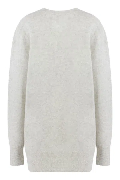 Isabel Marant Larana Cashmere Blend Pullover In Grey