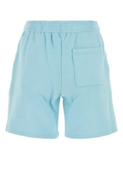 Versace 1978 Re-edition Brushed Jersey Shorts In Blue