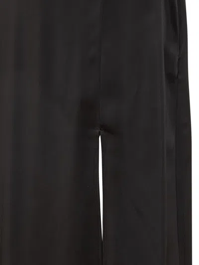 Jil Sander Black Elastic Knit Midi Skirt In Black