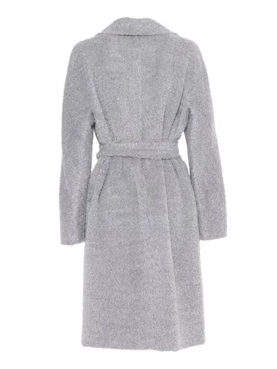Max Mara Galante Medium Grey Coat In Gray