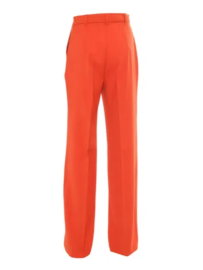 Max Mara Quasar Orange Long Trouser In Orange