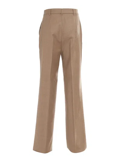 Max Mara Soraga Camel Trousers In Brown