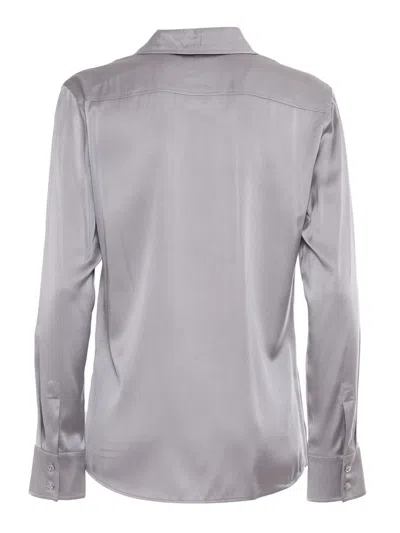 Max Mara Baden Grey Shirt In Gray