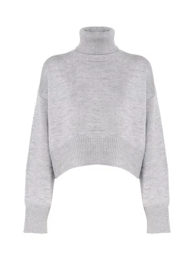 Dondup Turtleneck Sweater In Grey