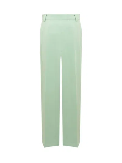 Alessandro Vigilante Front-slit Skirt In Green