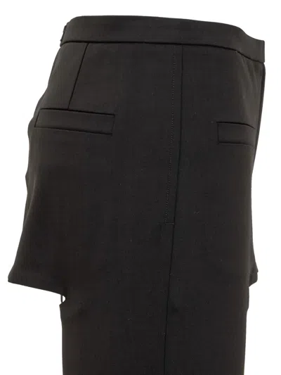 Courrèges Chaps Flared Tailored Trousers In Black