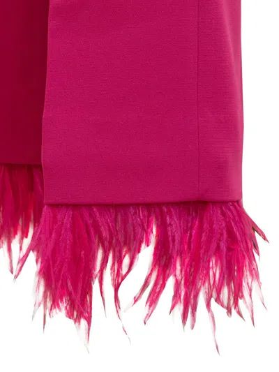 Michael Kors Crop Flare Fthr Trouser In Pink