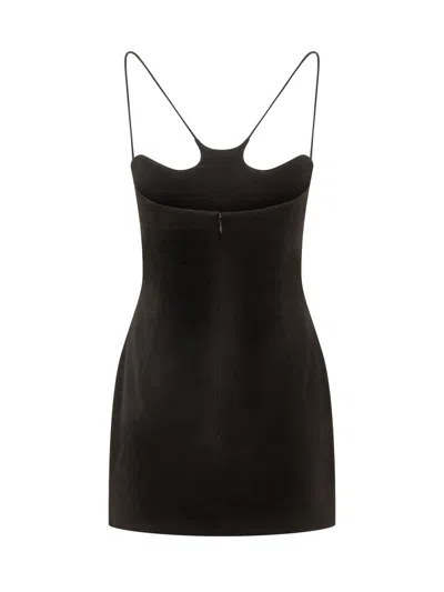 Monot Mônot Short Black Dress In Black