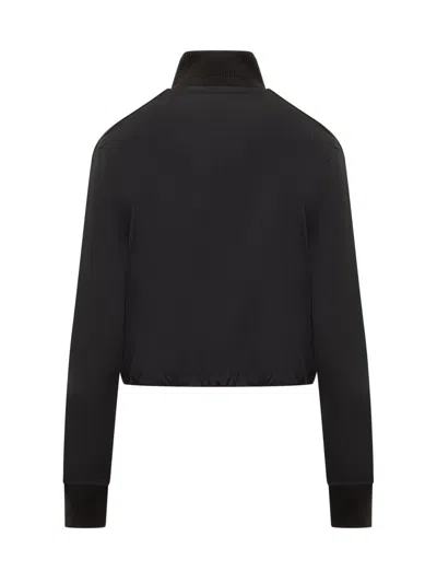 Off-white Off White Black Polyamide Blend Sporty Sweatshirt In Black