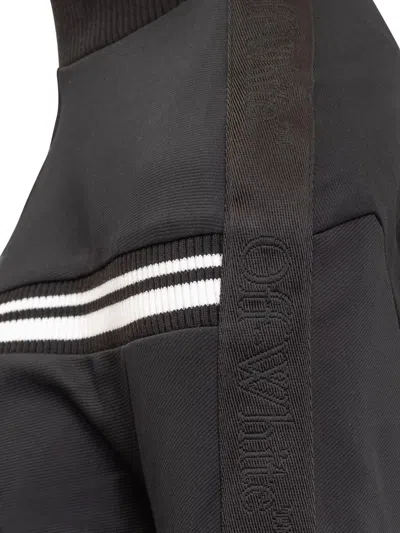 Off-white Off White Black Polyamide Blend Sporty Sweatshirt In Black