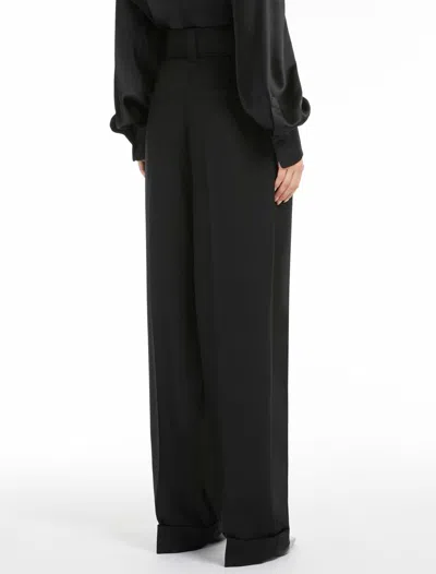 Shop Max Mara Trousers In Black