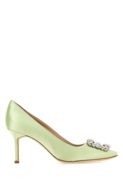 Manolo Blahnik Hangisi Pumps In Lgrn