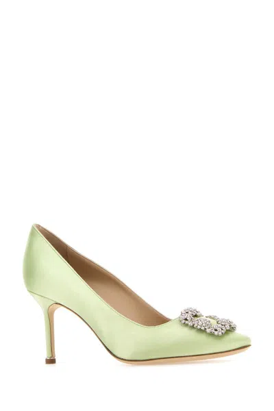 Manolo Blahnik Hangisi Pumps In Lgrn