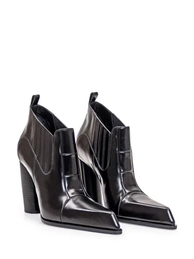 Off-white Off White Moon Beatle Shade Ankle Boots In Black
