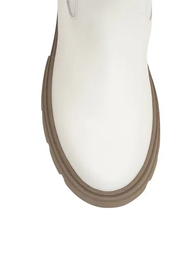 Ennequadro 60mm Leather Chelsea Boots In White