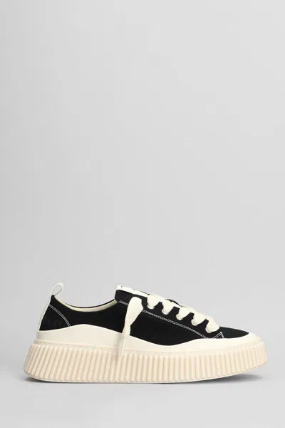 Rhun Low-top Canvas Sneakers In Black