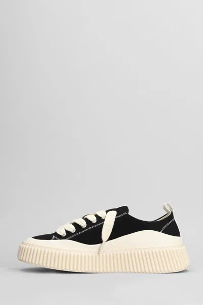 Rhun Low-top Canvas Sneakers In Black